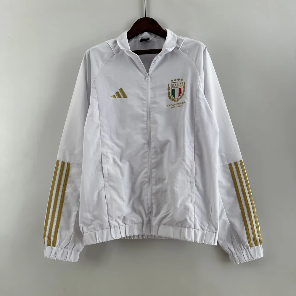 2023 Italy Windbreaker White Jersey — main view