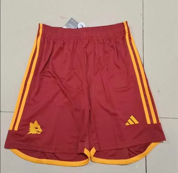 2023/2024 Roma Home Shorts AAA fan-grade — main view