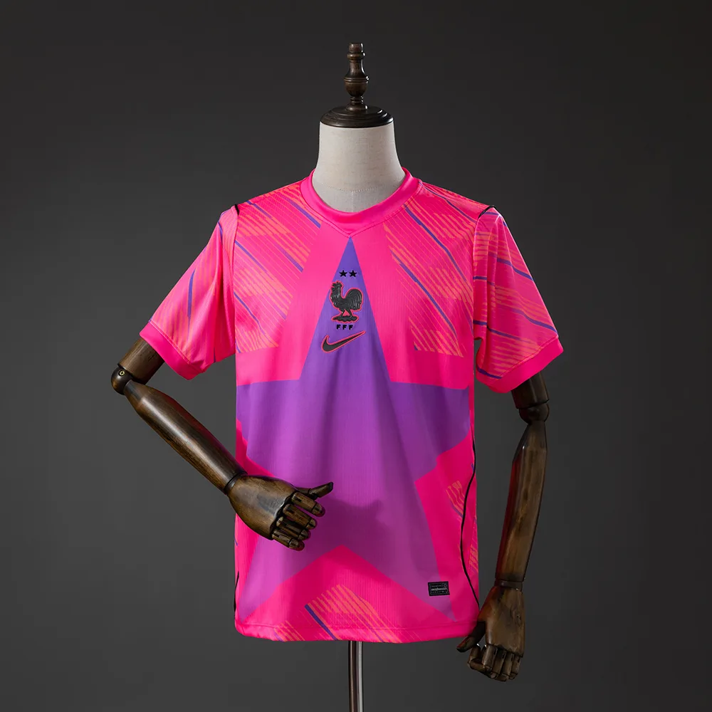 Maillot Gardien France - Rose 2026 AAA qualité fan — main view