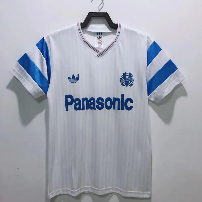 1990 Retro Olympique de Marseille Home Football Jersey AAA fan-grade — main view