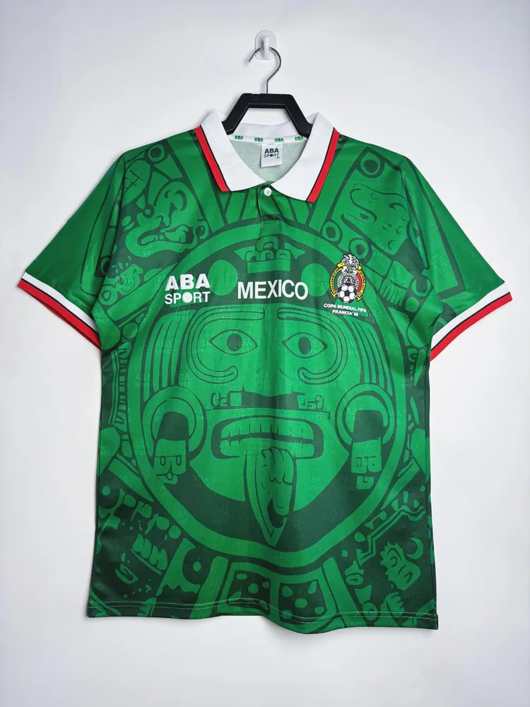 1998 Retro Mexico Home Soccer Jersey AAA fan-grade — main view