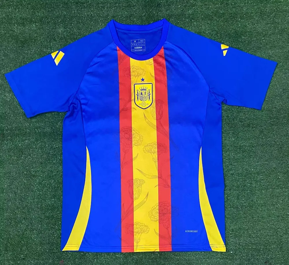 قميص تدريب كرة القدم لمنتخب إسبانيا 2024 درجة المشجعين AAA — main view
