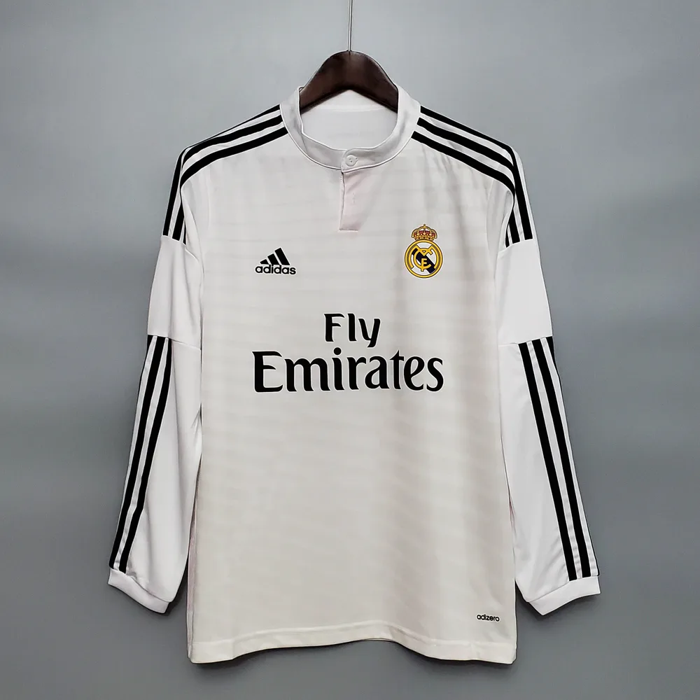 Retro Long Sleeve 2014/2015 Real Madrid Home — main view