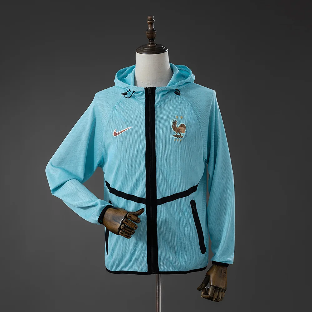 Veste Hymne Foot Homme France - Bleu Clair 2026 — main view