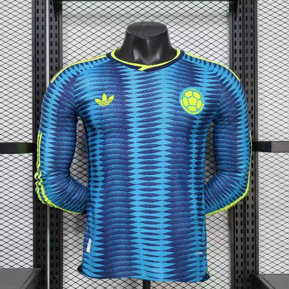2026 Long Sleeve Player Version Colombia National Team Away Football Jersey 1:1 Thai Quality