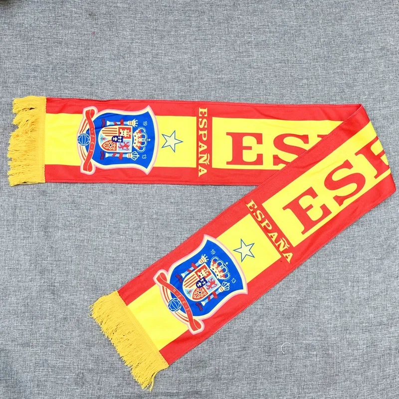 2026 World Cup Spain Fan Soccer Scarf Retro — main view