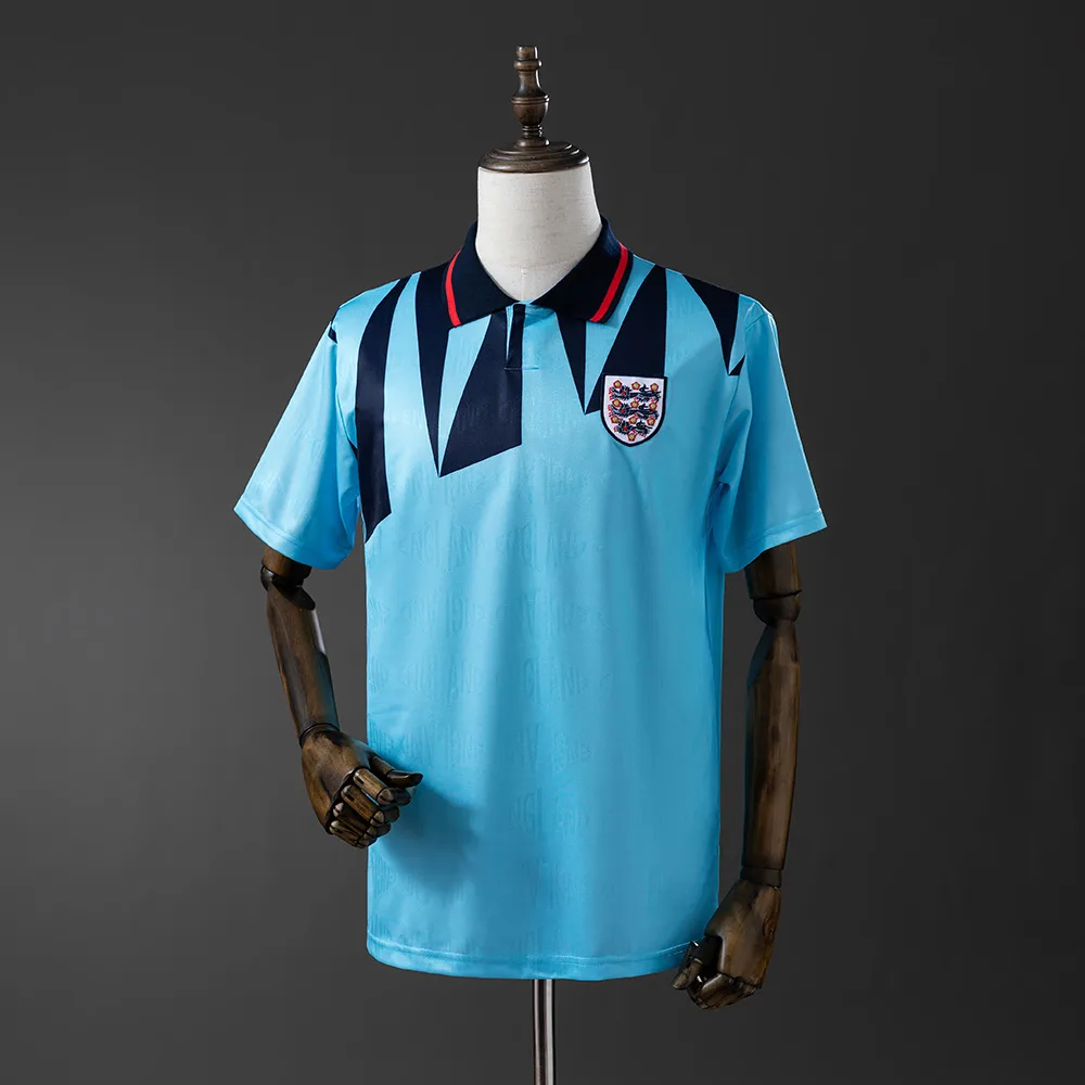 1992 Rétro Angleterre Troisième Maillot Extérieur AAA qualité fan — main view