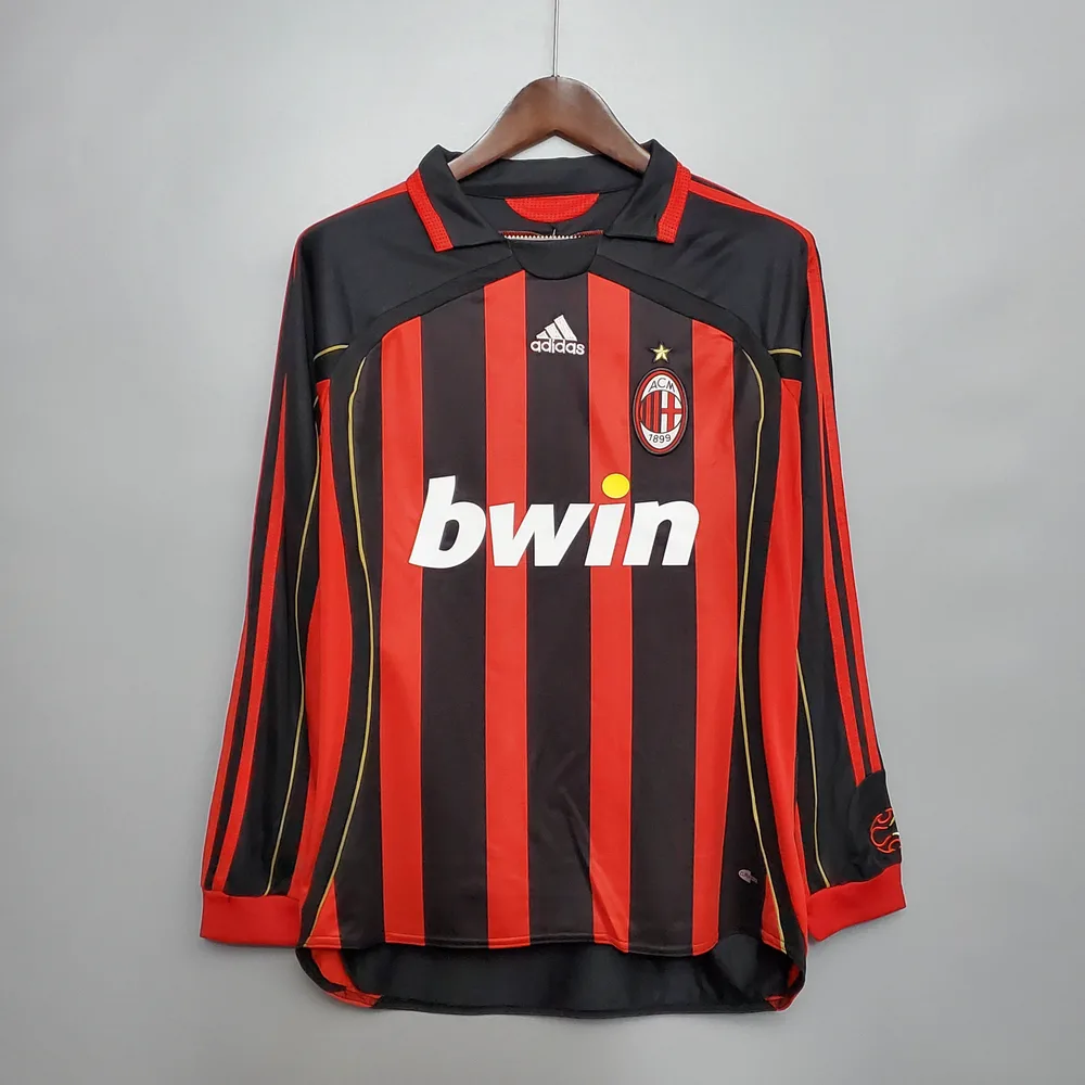 2006/2007 jersey AC Milan Home Long Sleeve Jersey 1:1 Thai Quality