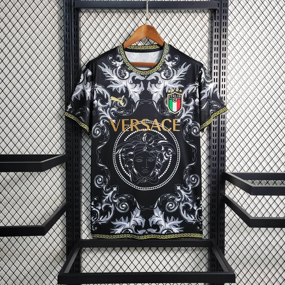 Maillot de football noir édition spéciale Italie 2023 — main view