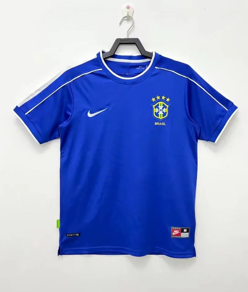 1998 Retro Brazil Away Soccer Jersey AAA fan-grade — main view