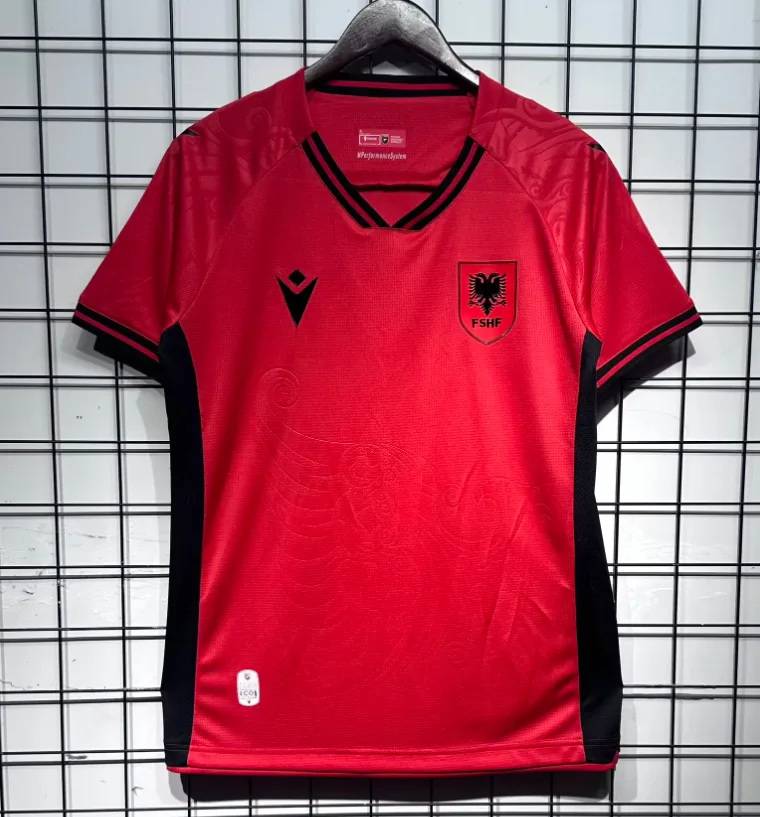 2026 Albania Home Football Shirt AAA fan-grade — main view