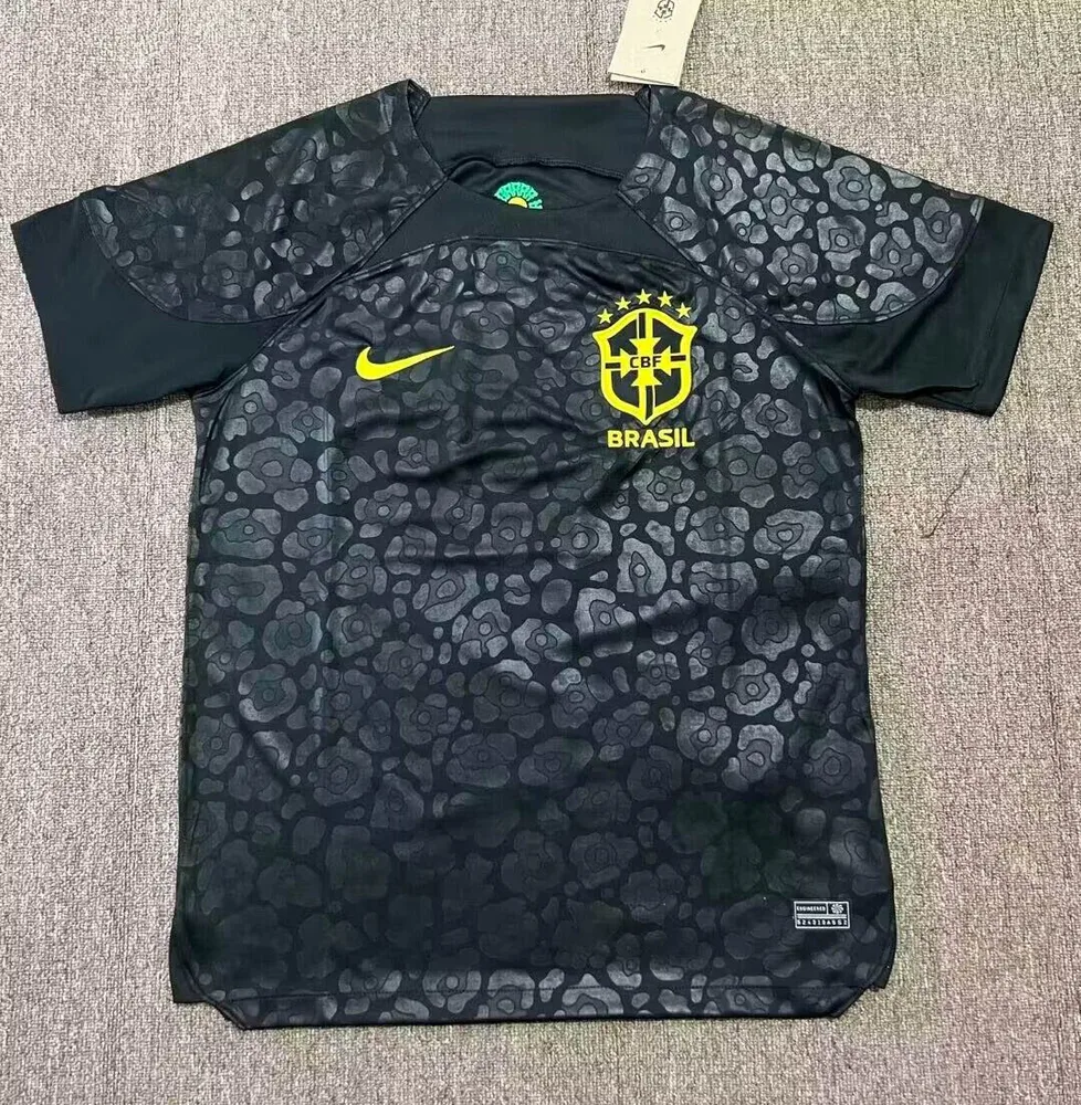 2022 Brazil Goalkeeper Jersey Black — main view