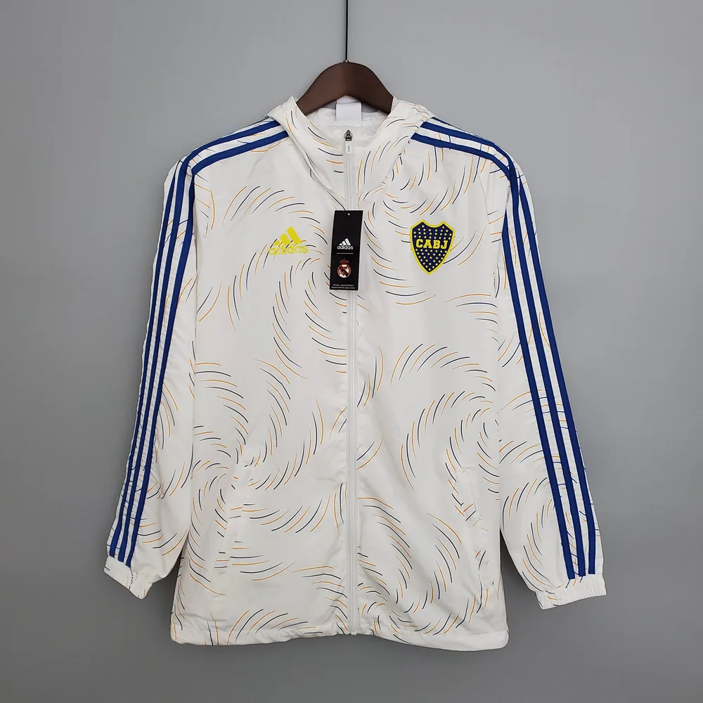 Windbreaker White Boca Juniors Jersey AAA fan-grade — main view