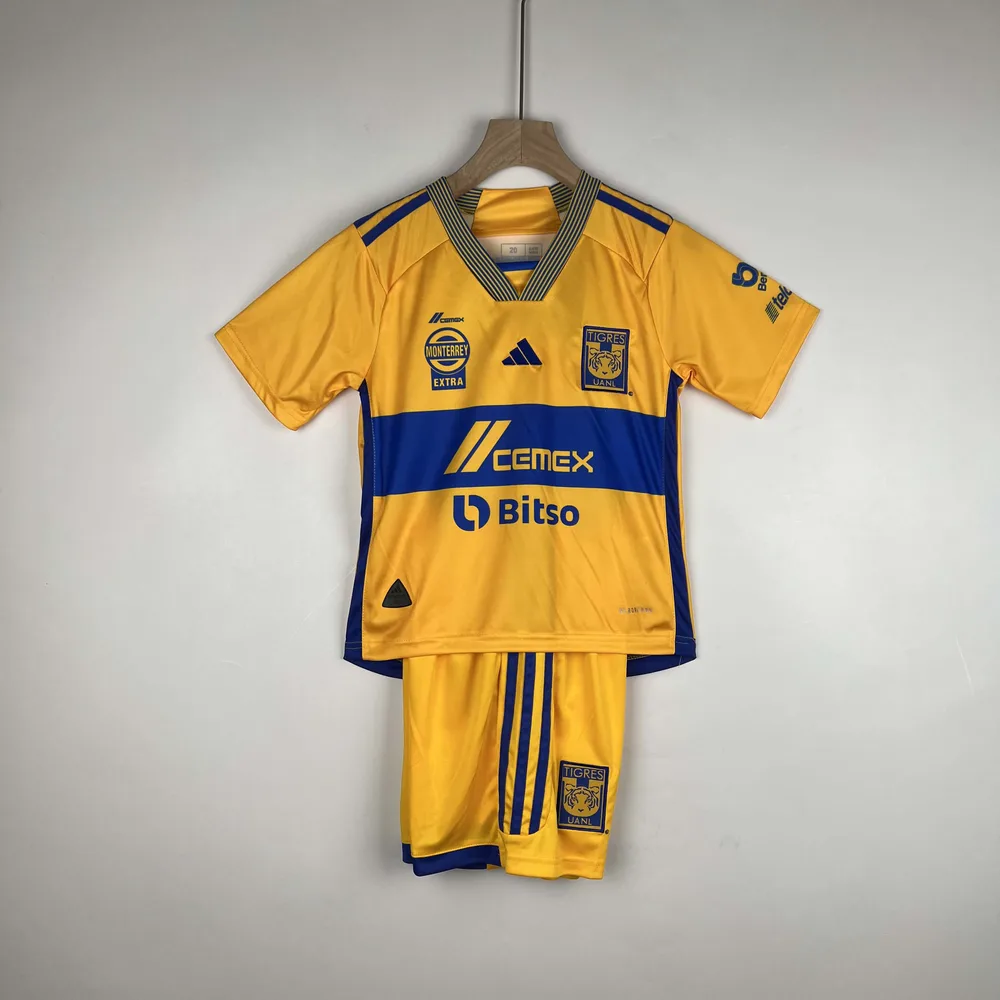 2023/2024 Tigres Home Football Shirt Kids Size — main view