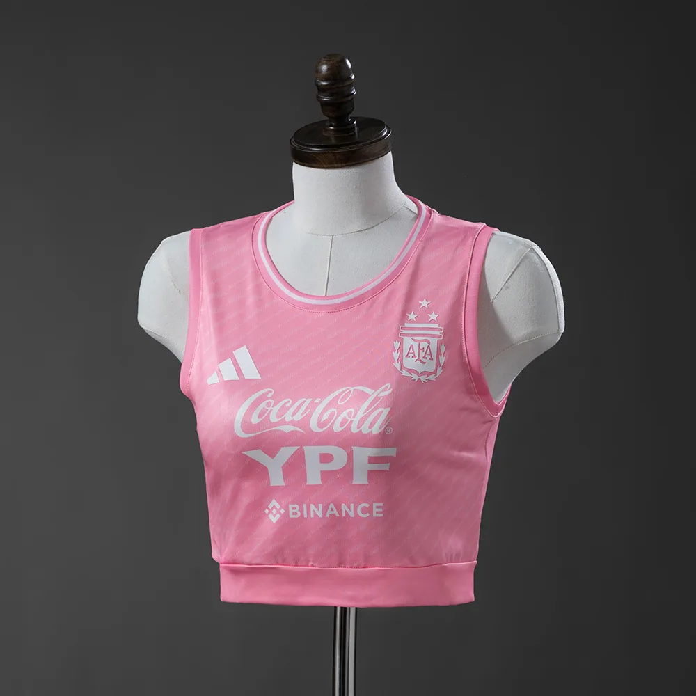 2026 Argentina Home Women's Vest Pink AAA fan-grade — main view