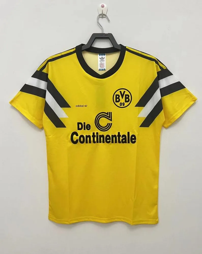 1989 レトロ Dortmund ホームフットボールシャツ タイクオリティ — main view