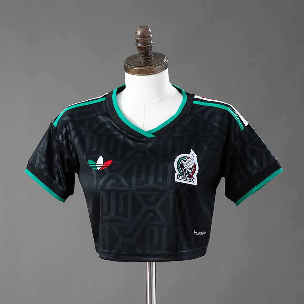 2026 México Mujer Estilo Crop Top Tercera Visitante — main view