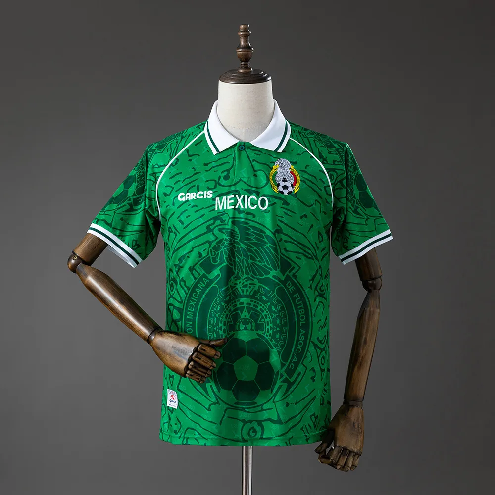 Maillot de football rétro 1999 Mexique Domicile AAA qualité fan — main view
