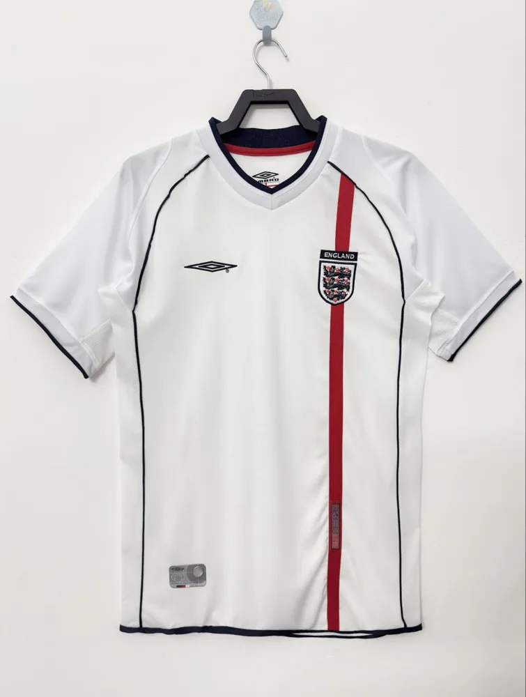 2002 Retro England Heim Fußballtrikot AAA fan-gradät — main view