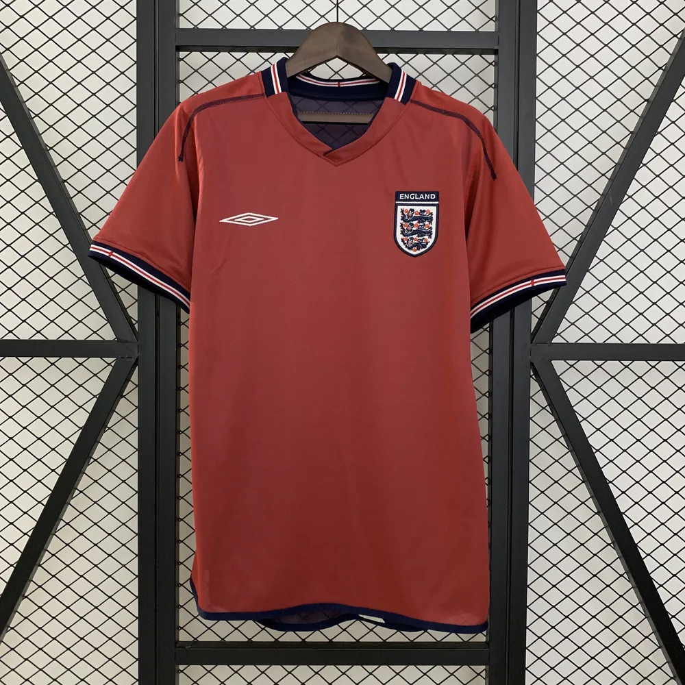 Camiseta Retro Inglaterra Visitante 2002 AAA calidad aficionado — main view