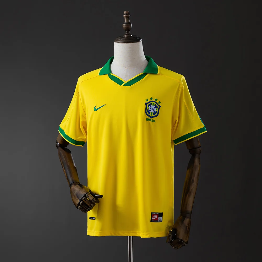 1997 Retro Brazil Home Football Shirt AAA fan-grade — main view