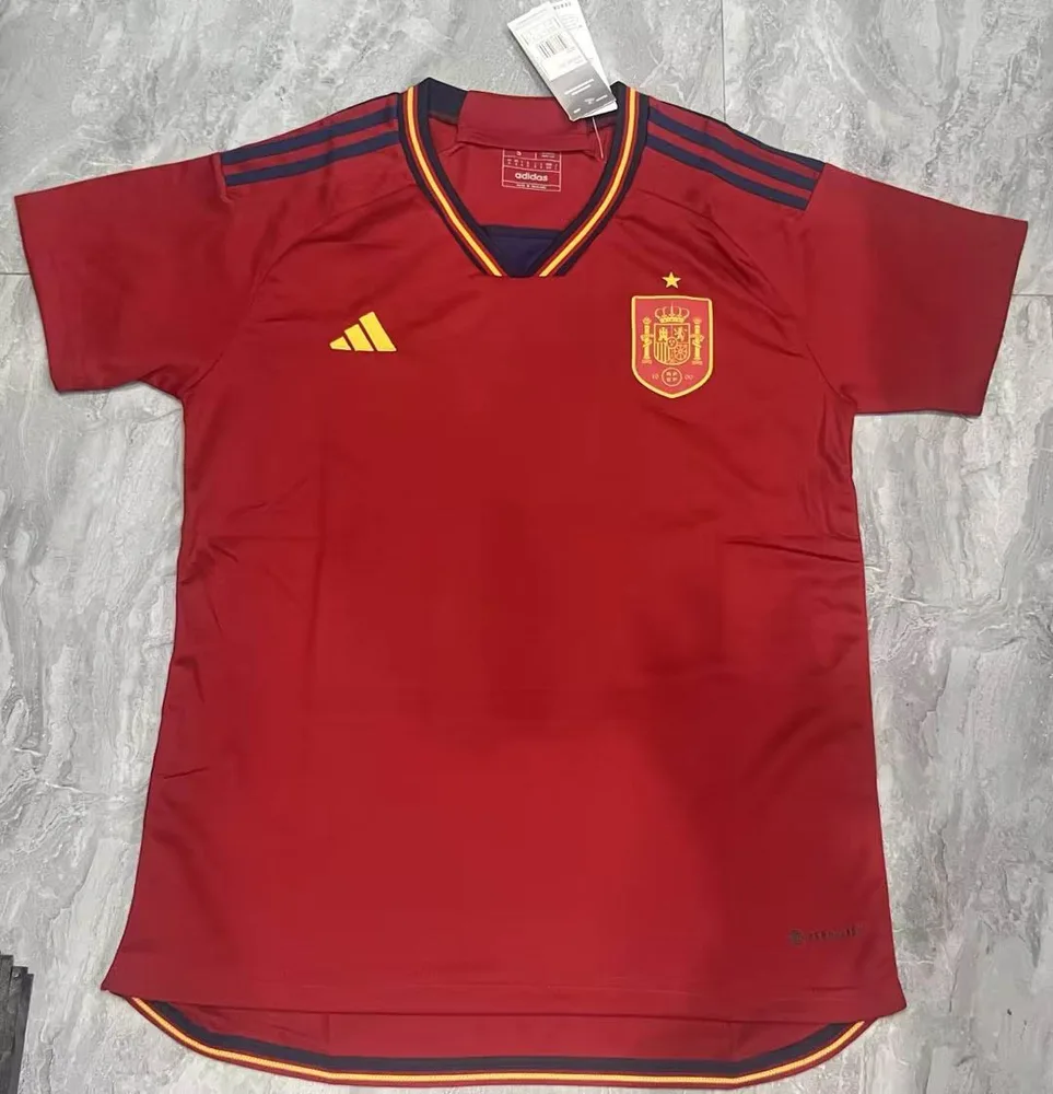 2022 FIFA World Cup Spain Home Soccer Shirt — main view