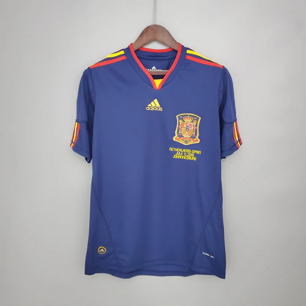 2010 Retro Spain Away Soccer Shirt — main view