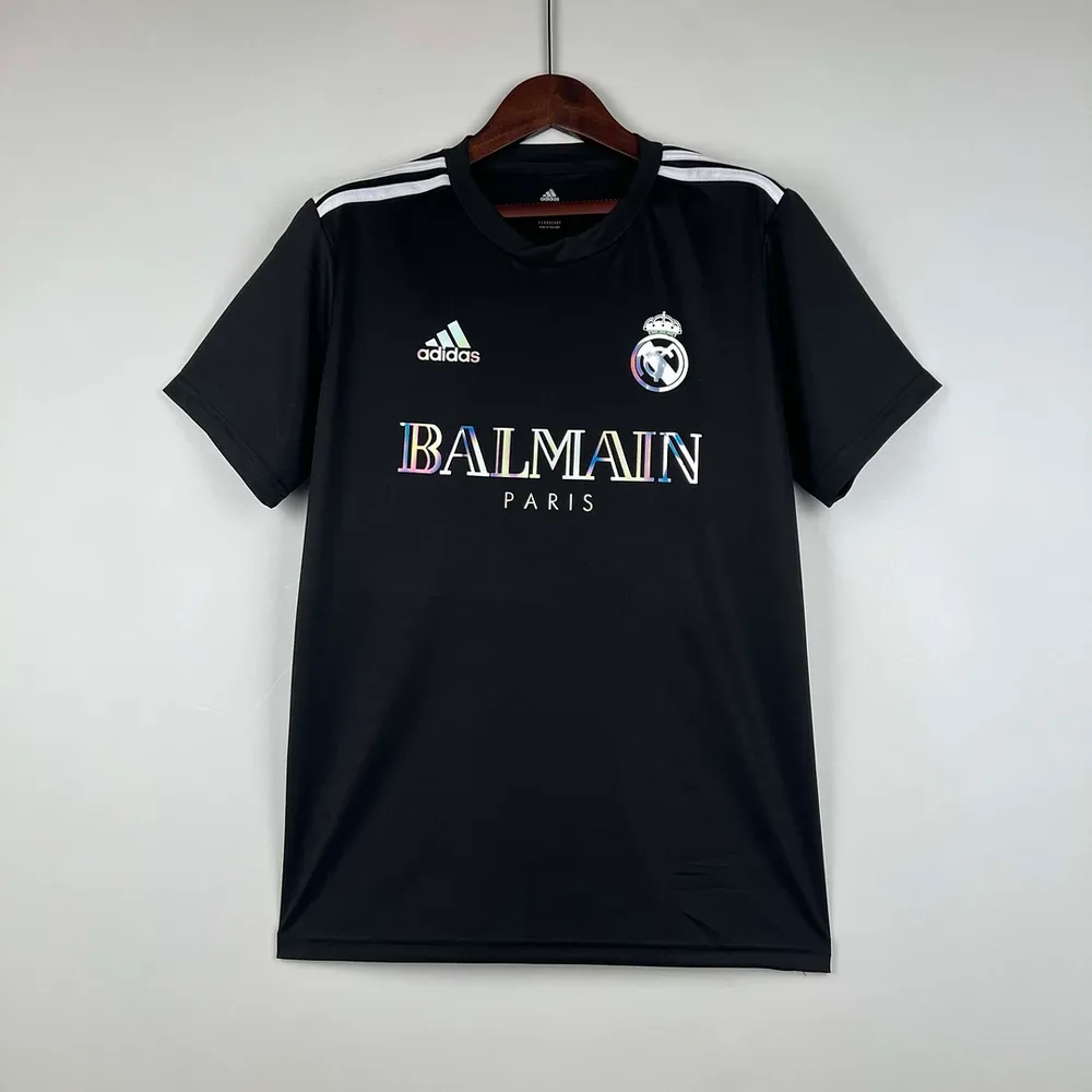 2023-2024 Real Madrid Sonderedition Schwarzes Fußballtrikot — main view