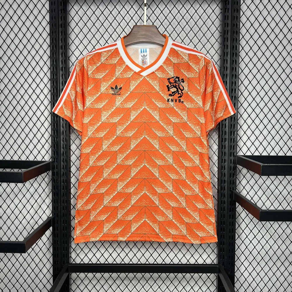 1988 레트로 네덜란드 홈 축구 저지 1:1 태국 퀄리티 — main view