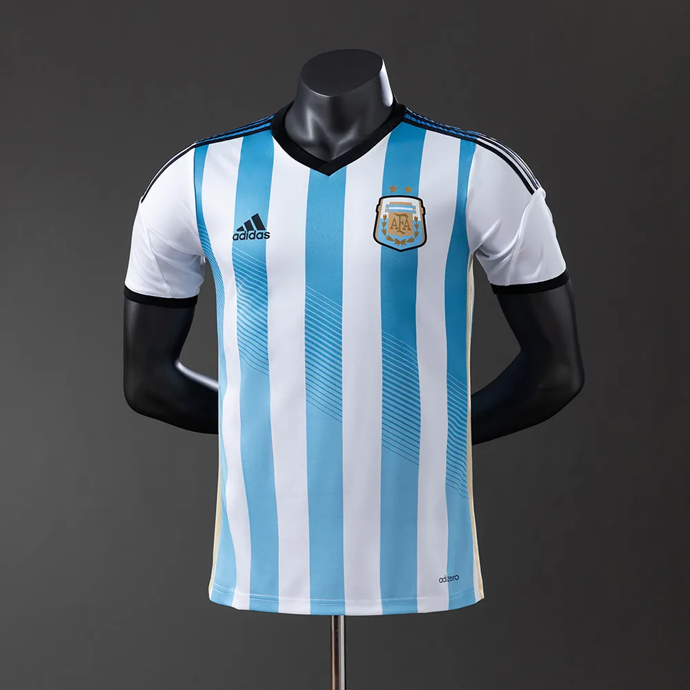 Camisa de Futebol Retro 2014 Argentina Home Versão Jogador — main view