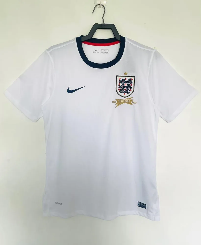 2013 Retro England Home Soccer Jersey AAA fan-grade — main view