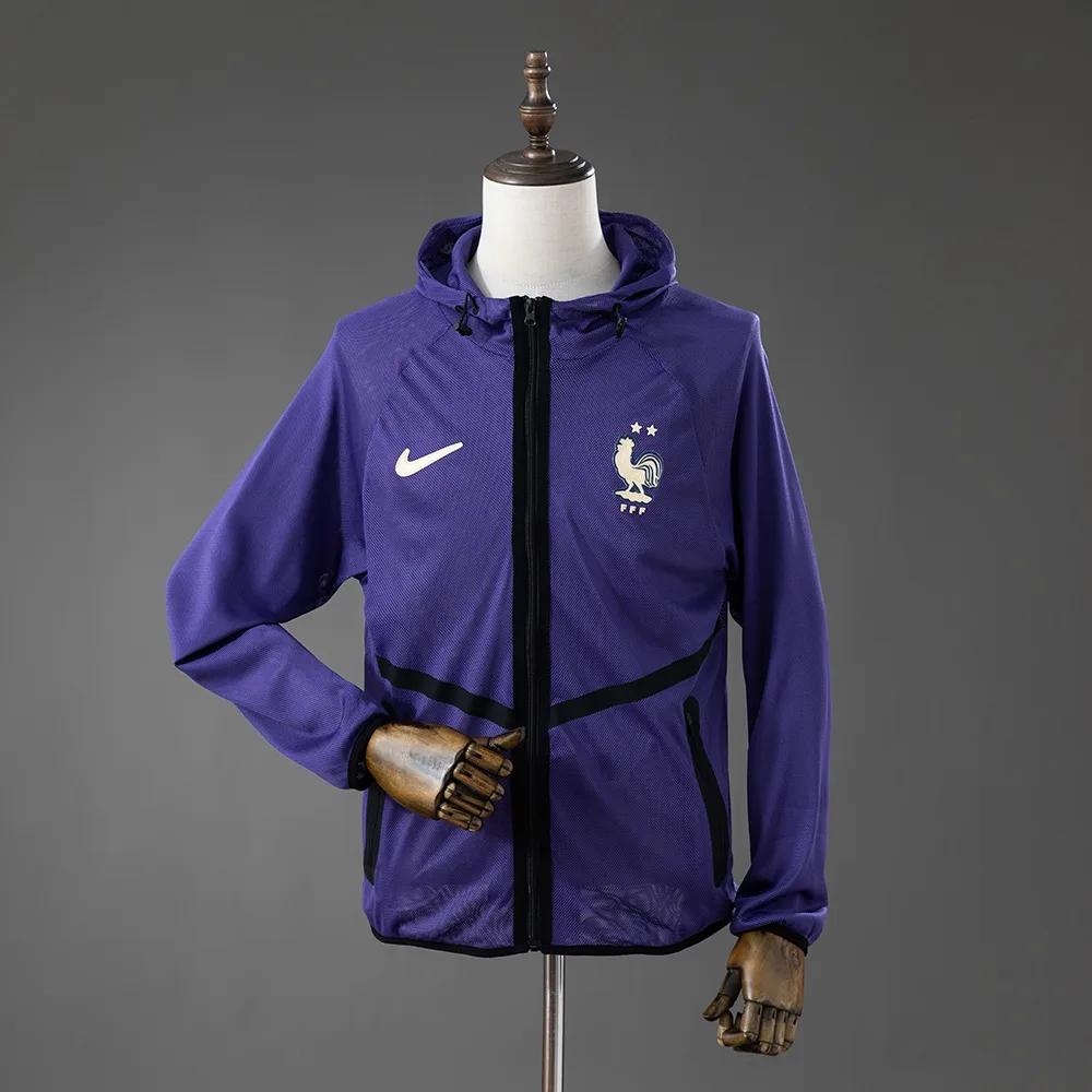 Veste Hymne Foot Homme France - Violet 2026 — main view