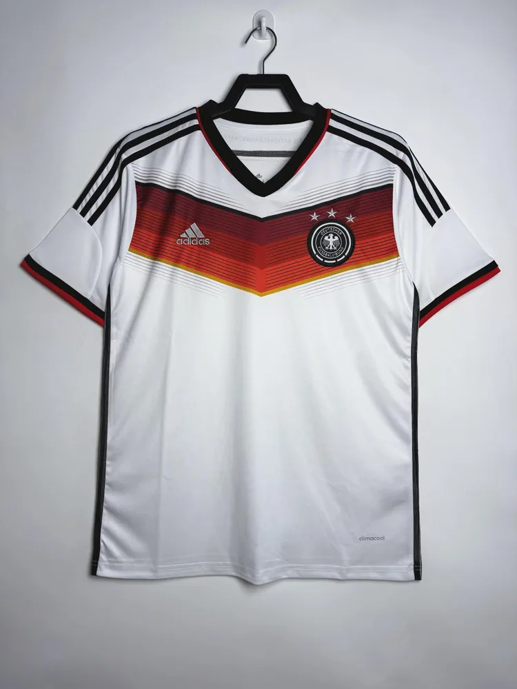 2014 Retro Soccer Jersey Germany Home — main view