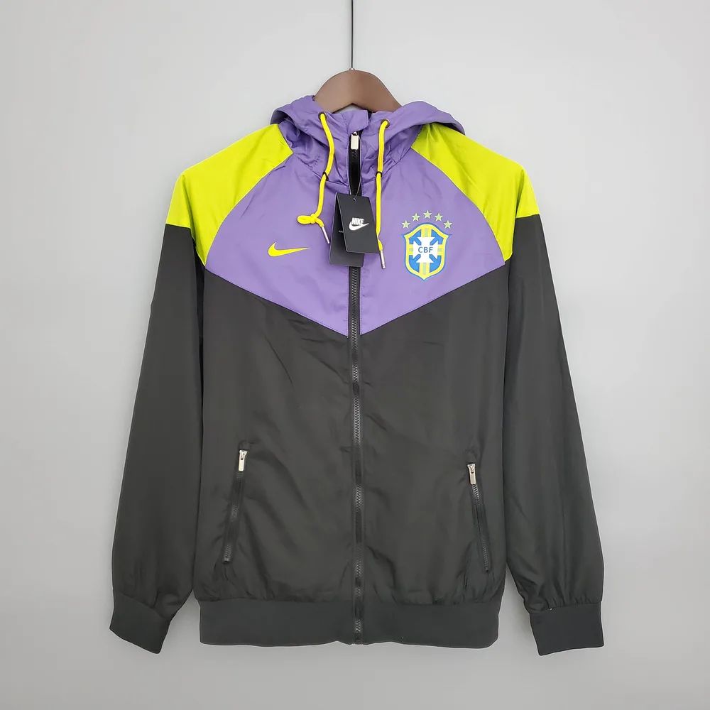 Brazil National Team Windbreaker Purple-Black — main view