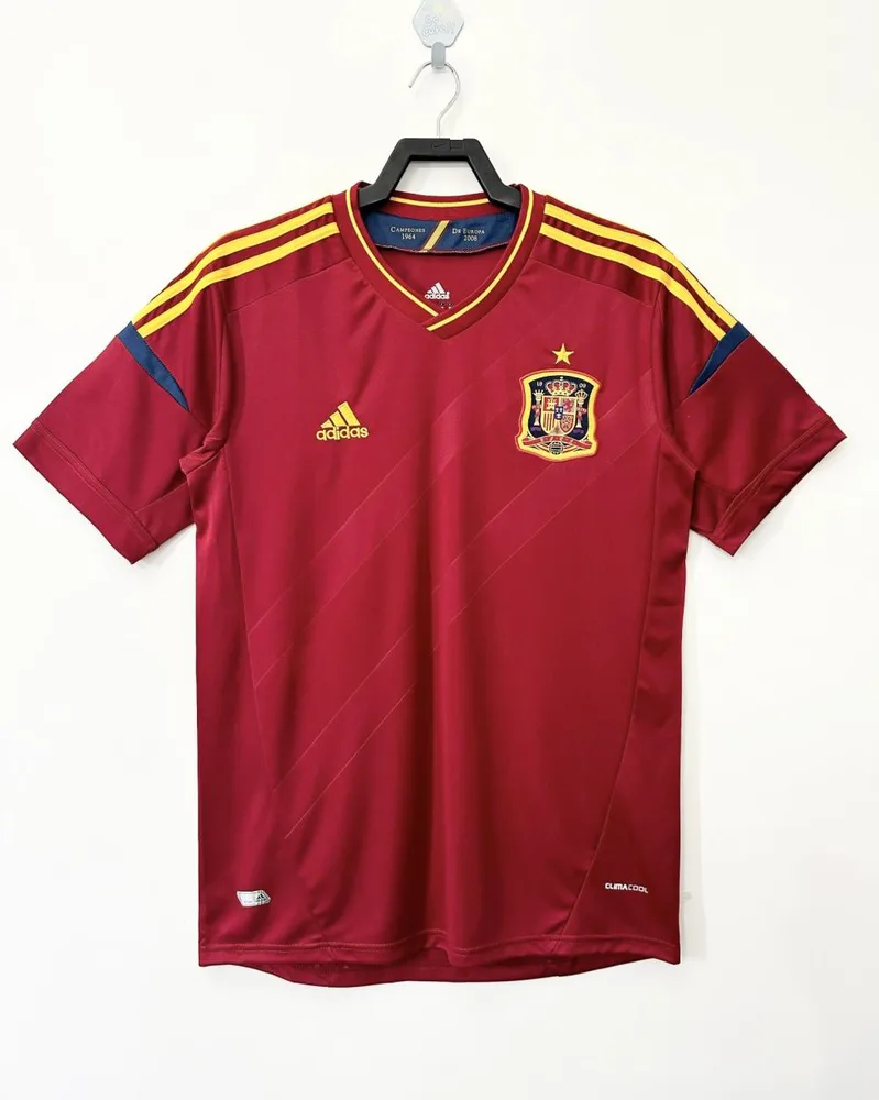 2012 Retro Spain Home Soccer Shirt — main view