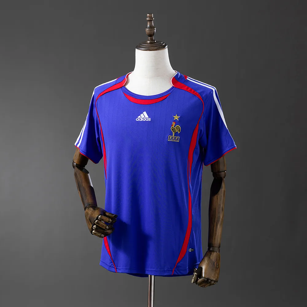 2006 Retro France Home Football Shirt AAA fan-grade — main view