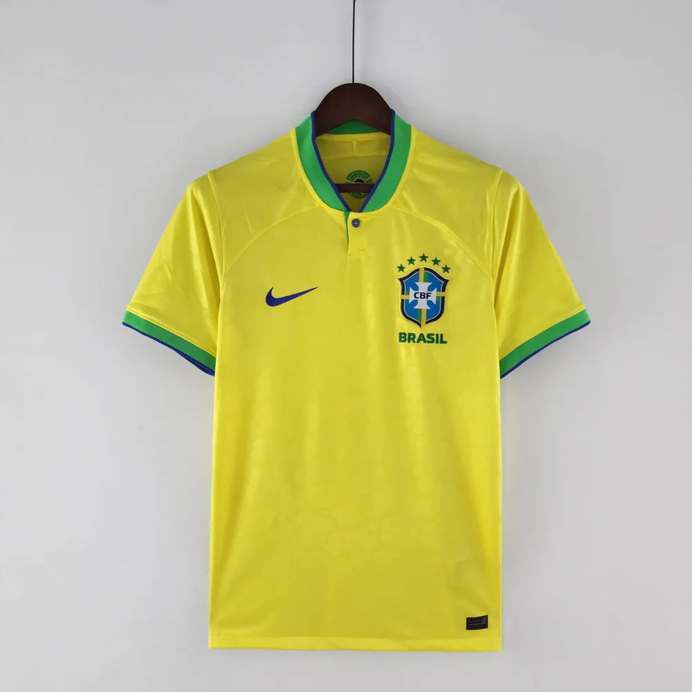 2022 World Cup Brazil Home Soccer Jersey — main view