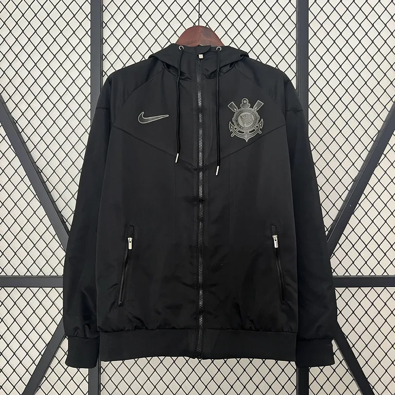 2024 Corinthians Windbreaker Black — main view
