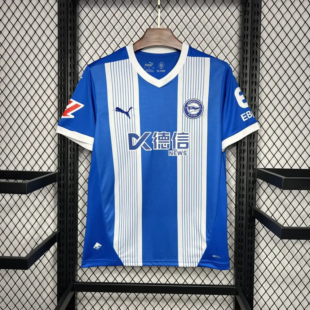 2024/2025 Alavés Home Football Shirt AAA fan-grade — main view