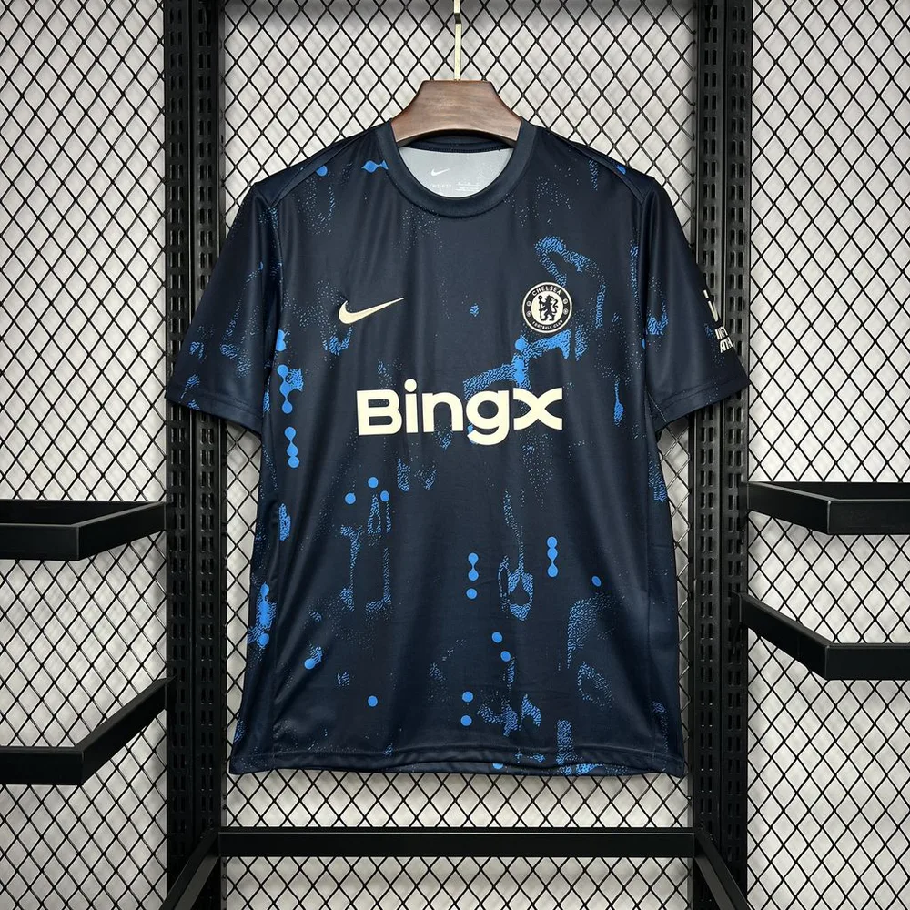 2024/2025 Chelsea Dunkelblau Vorbereitungstrainings-Trikot — main view