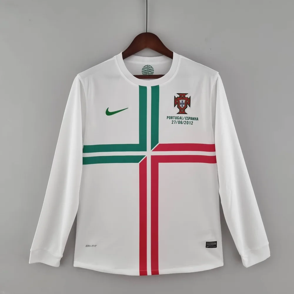 2012 Retro Long Sleeve Portugal Away Football Shirt — main view