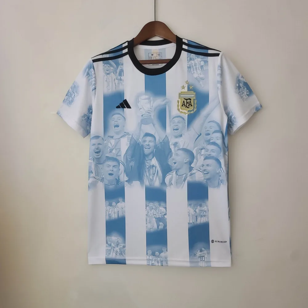2022 Argentina Home Champion Commemorative Edition Jersey — main view