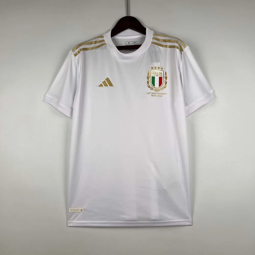 2023 Italy 125th Anniversary White Soccer Shirt — main view