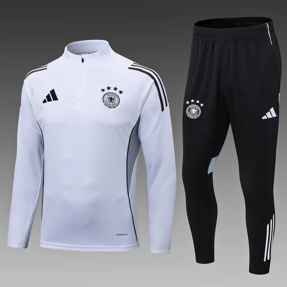 Ensemble d'entraînement demi-zip blanc Allemagne 2025 — main view