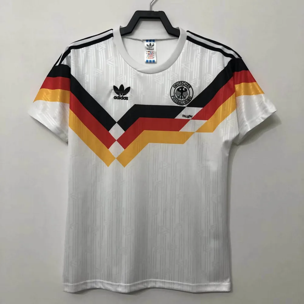 1990 Retro Soccer Jersey Germany Home — main view