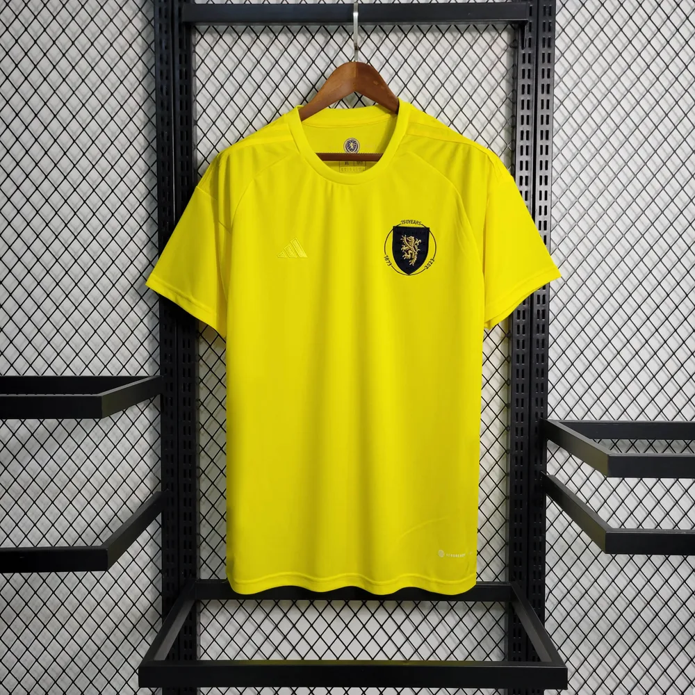 2023 Scotland Goalkeeper Yellow Football Shirt — main view