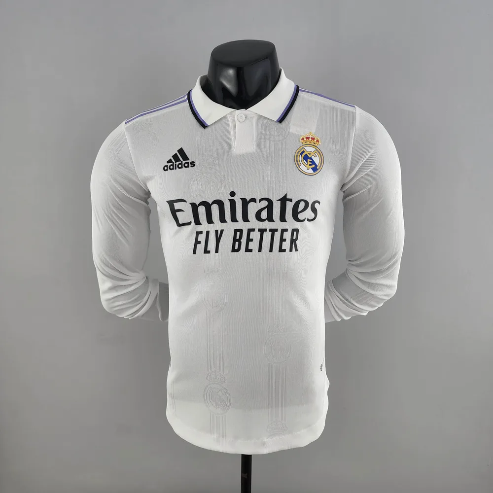 2022/2023 Long Sleeve Player Version Real Madrid Home AAA fan-grade — main view