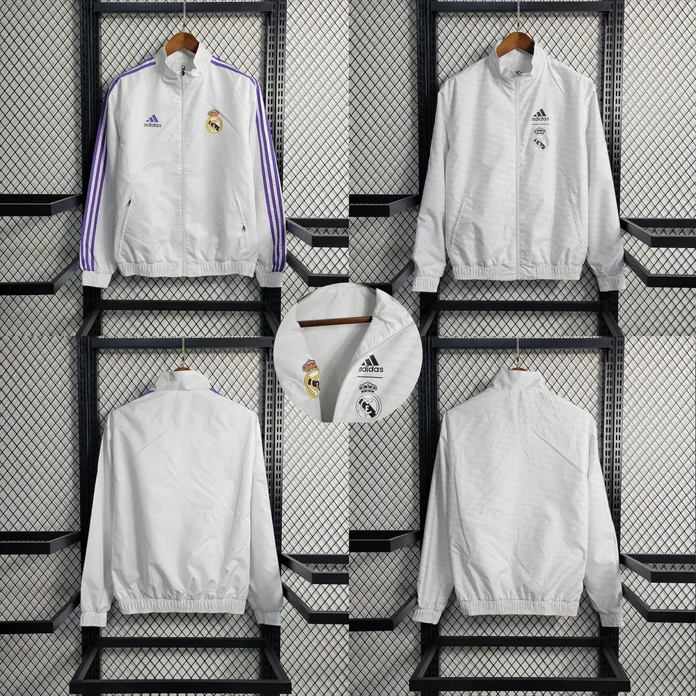 Corta-Vento Reversível Real Madrid Branco 2023/2024 — main view