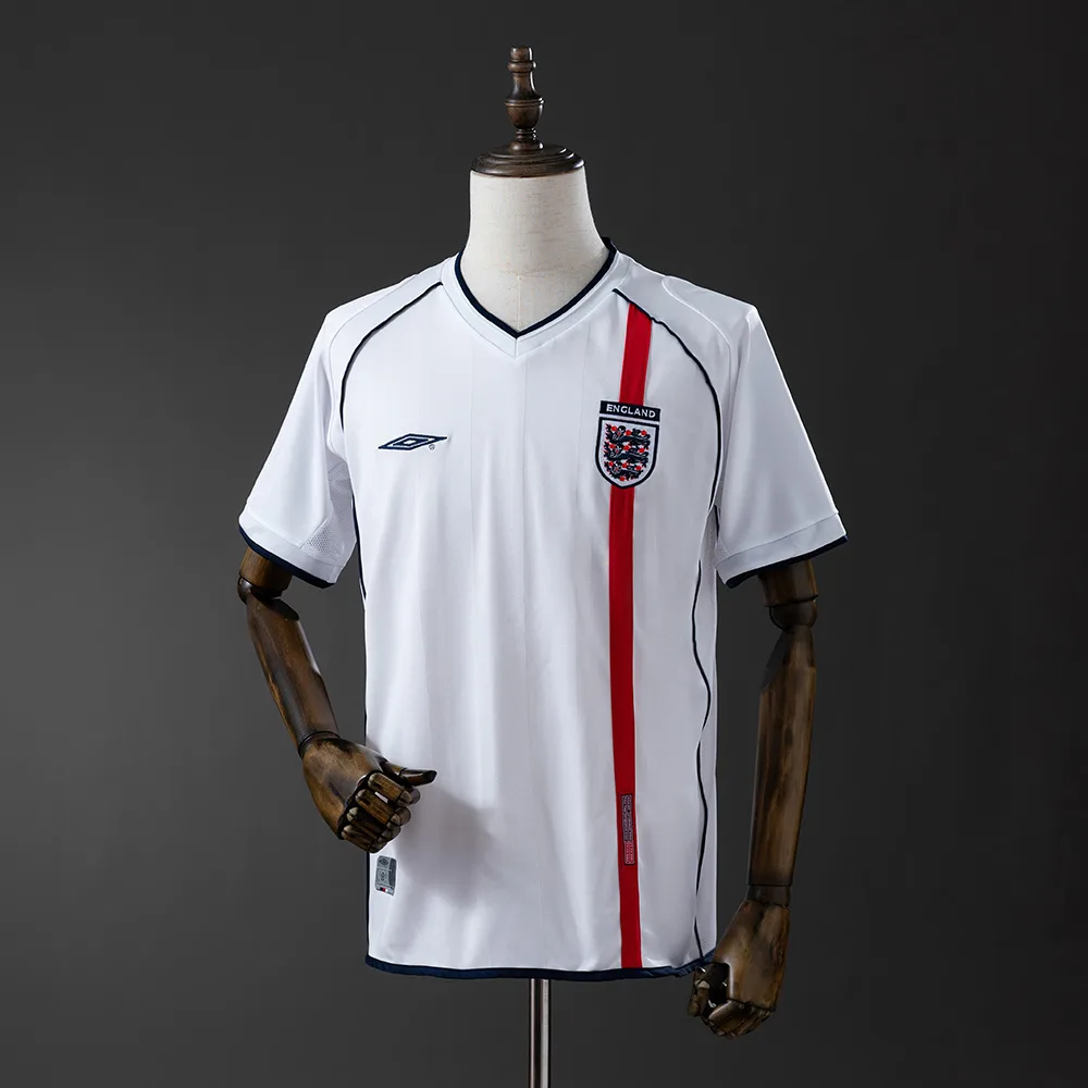 Camiseta de Fútbol Retro Inglaterra Local 2002 AAA calidad aficionado — main view
