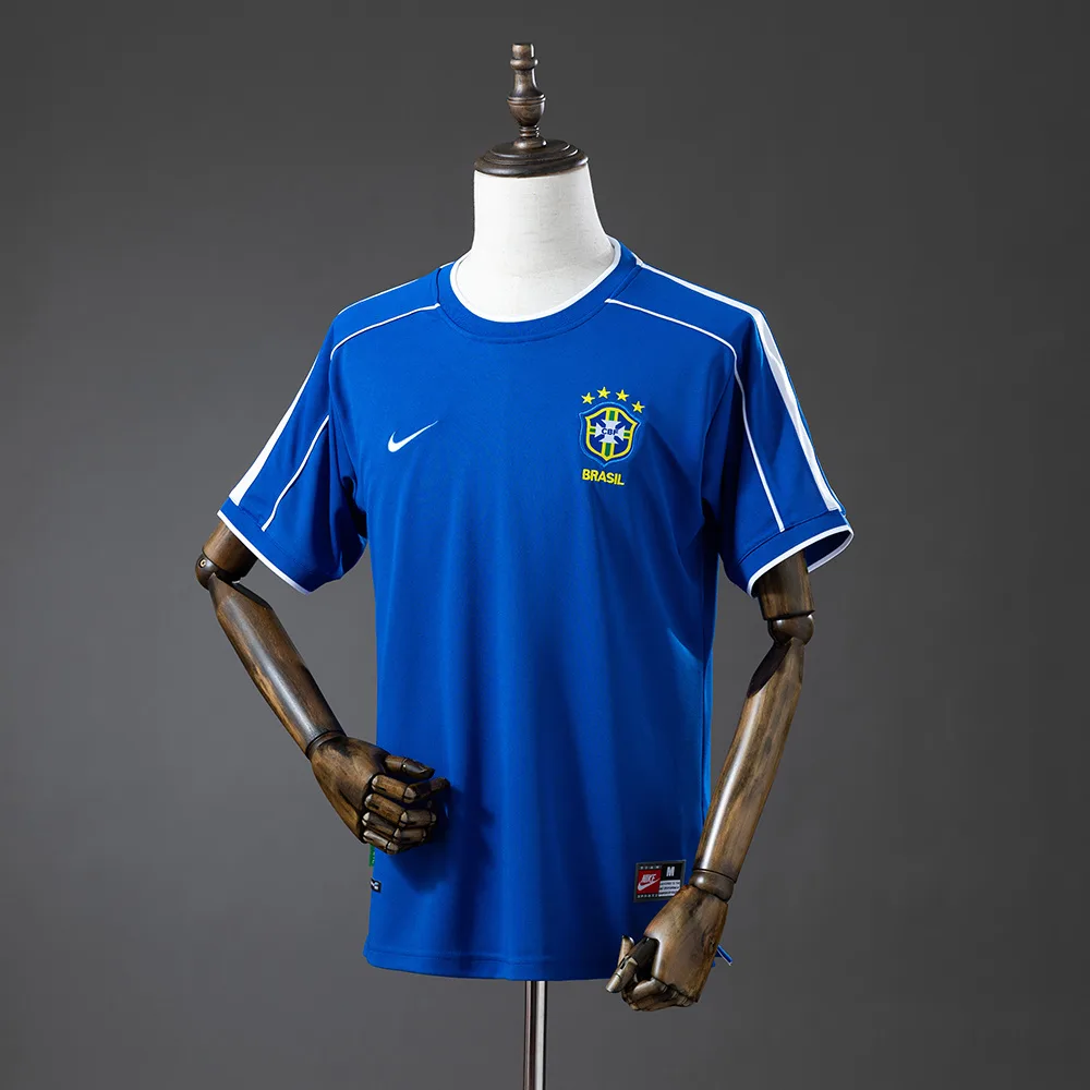1998 Retro Brazil Away Football Shirt AAA fan-grade — main view